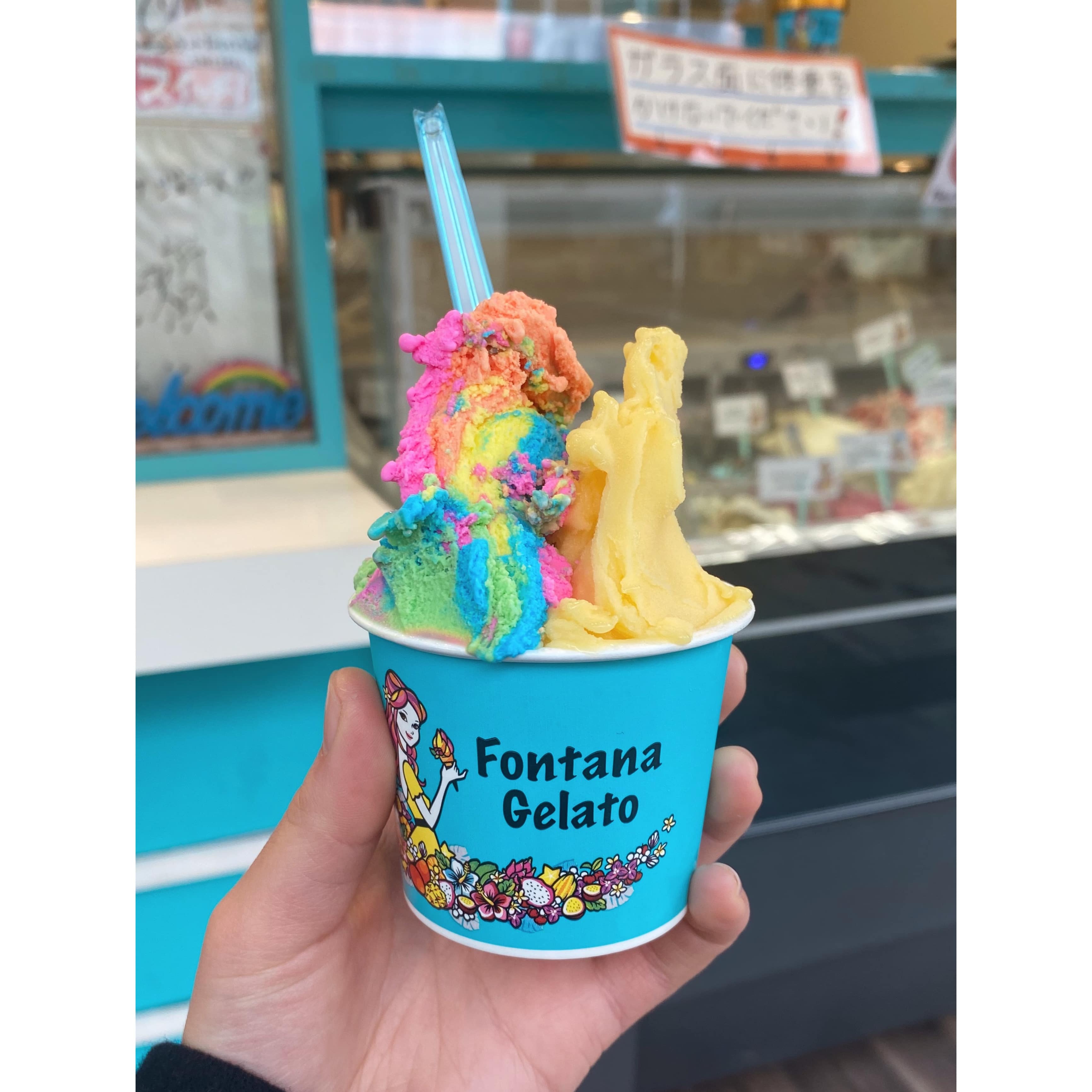 フォンタナジェラート　アイス　写真