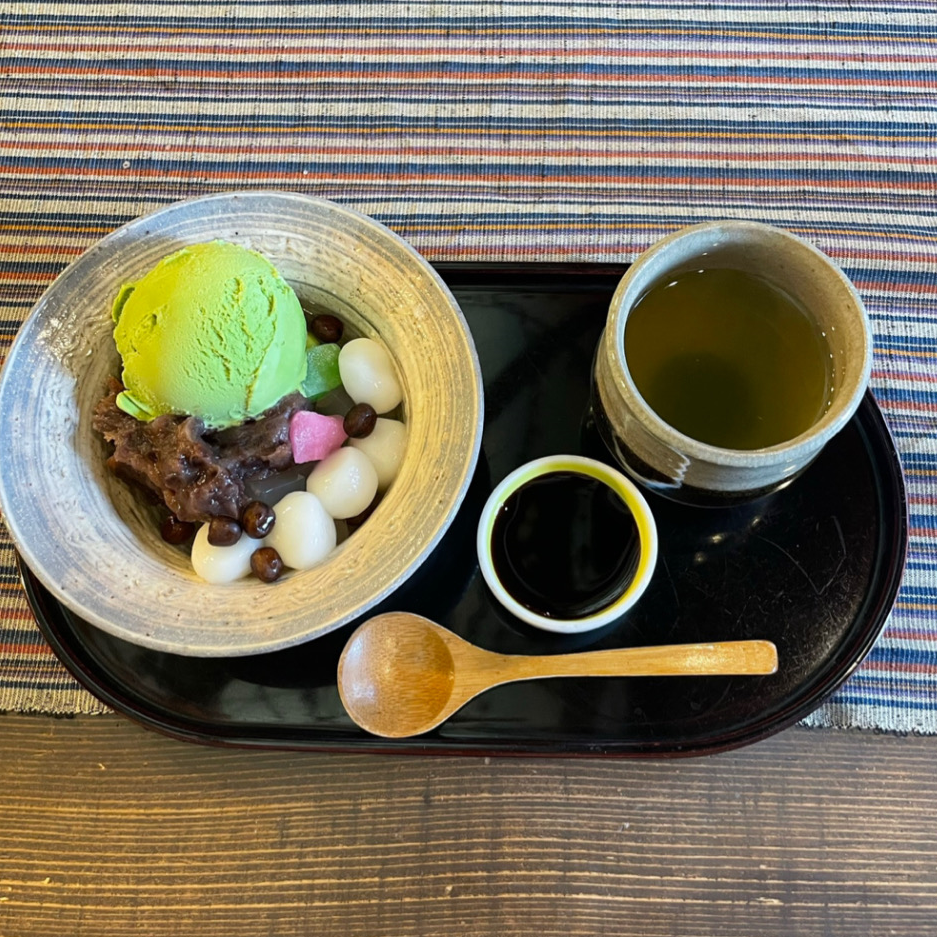 甘味処 福屋 クリームあんみつ