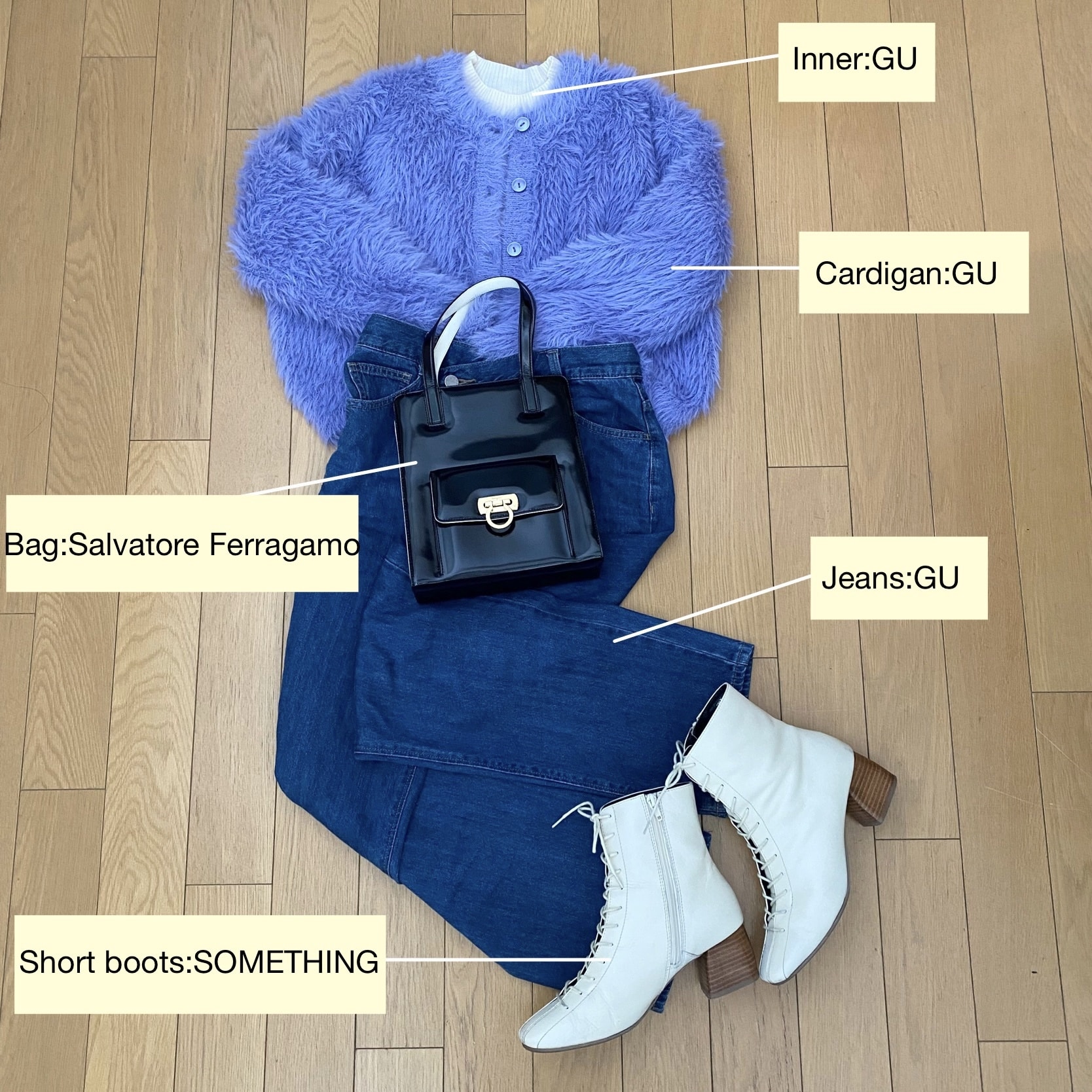 コーデ詳細、GU,通学コーデ