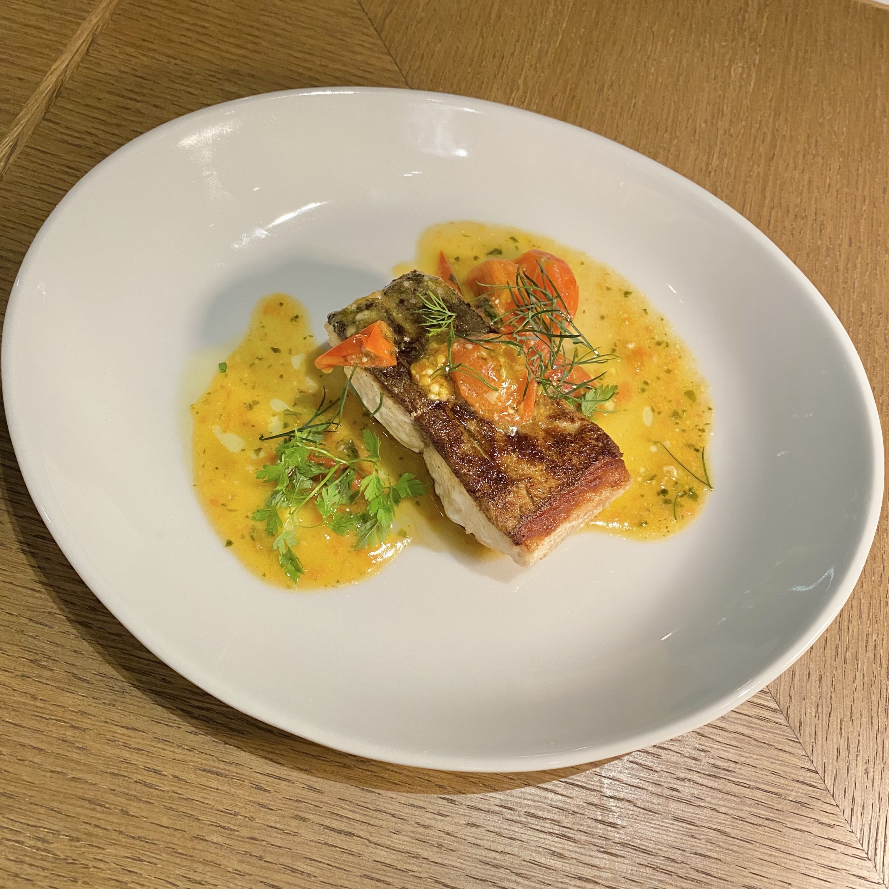 サワラ、ディナーコース、メインディッシュ