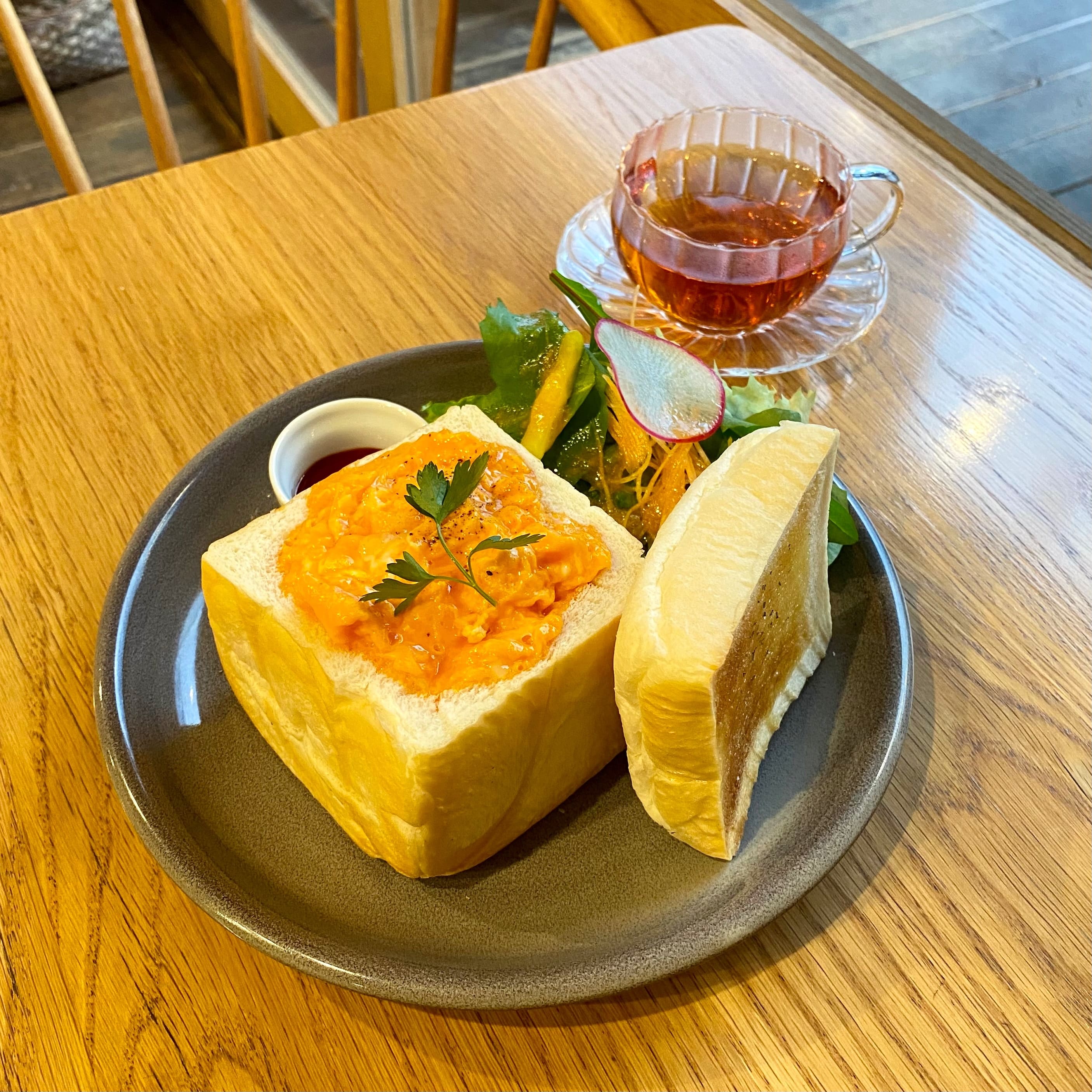 Orange Fields Tea Garden　(オレンジフィールズティーガーデン）　本気のたまごサンド