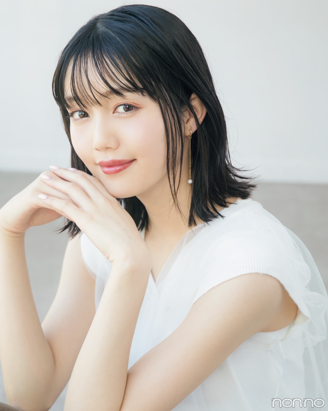 松川菜々花がヘアオイルで理想のウェット感を叶える！