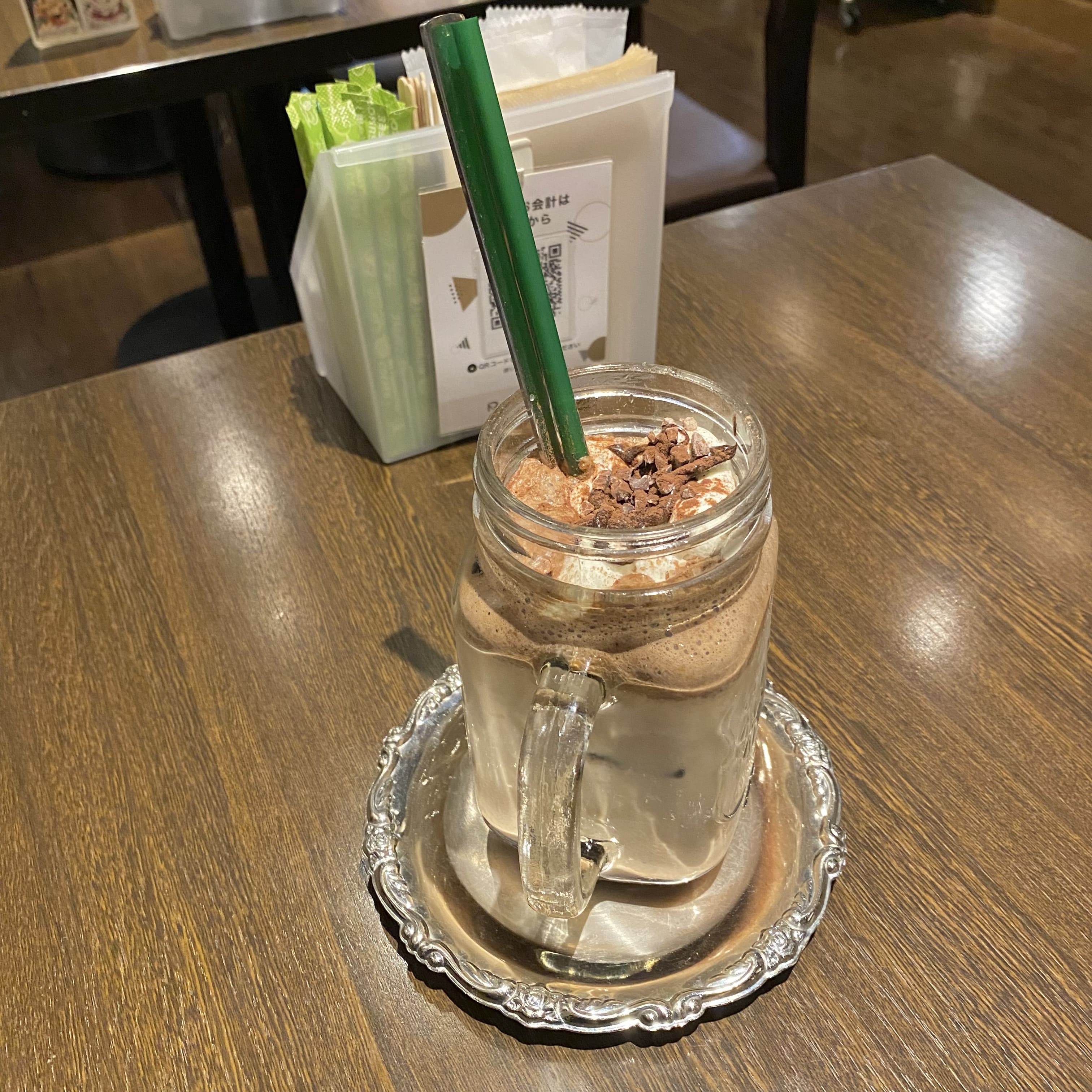 バニラチョコレートココア、リスカフェ、高田馬場