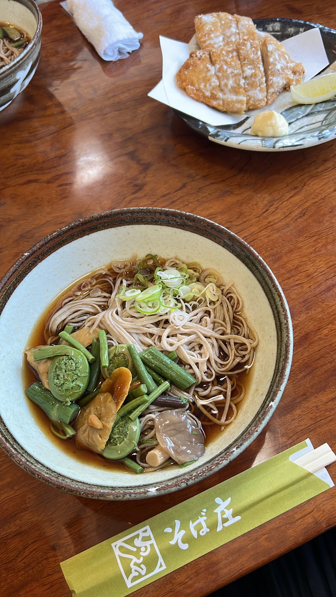 お蕎麦と山賊焼