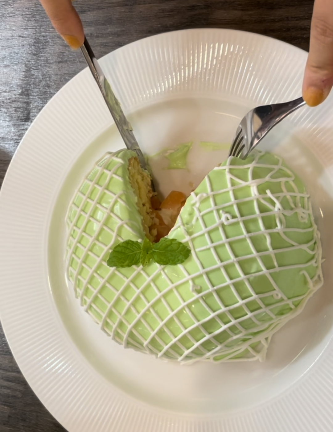 喫茶ブリッヂ　メロンパンケーキ　