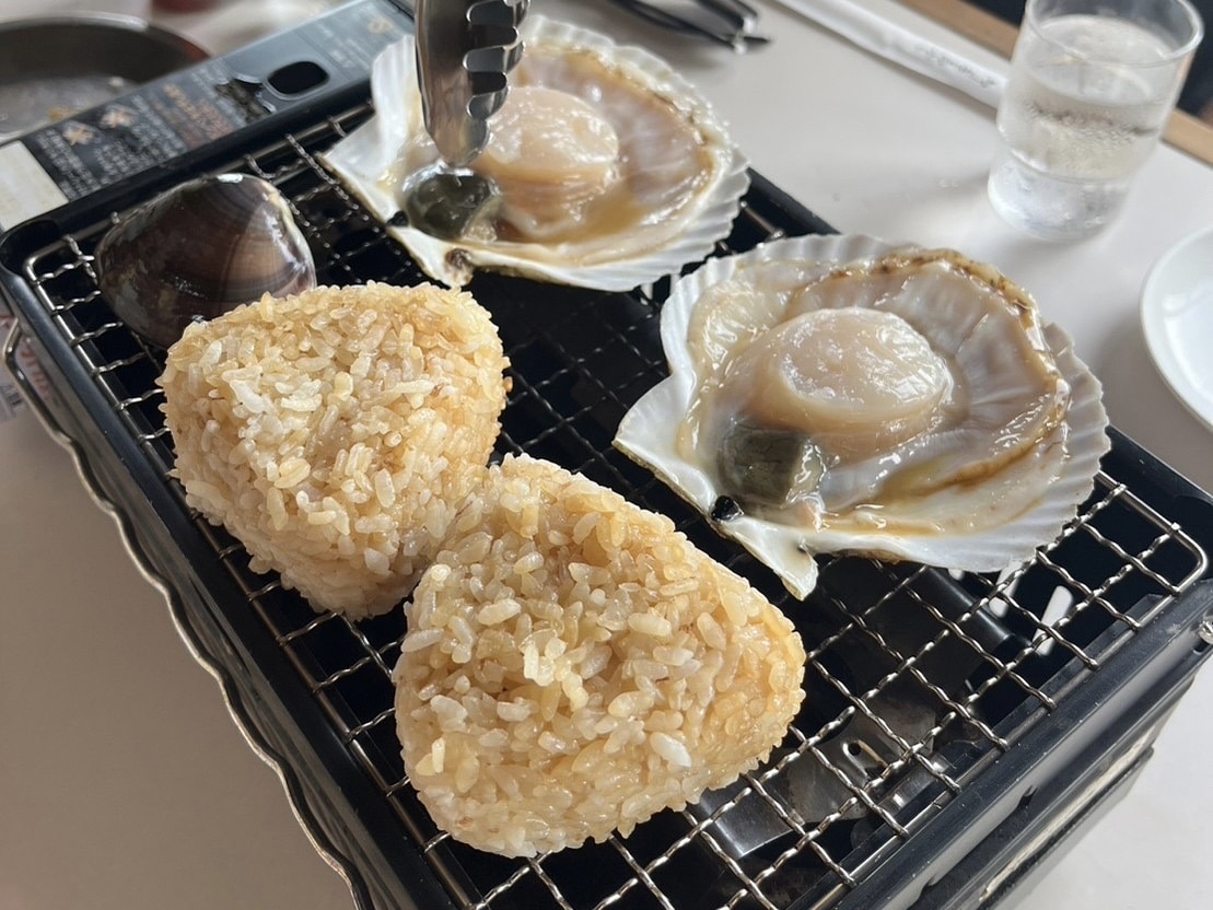 焼きおにぎりも食べました