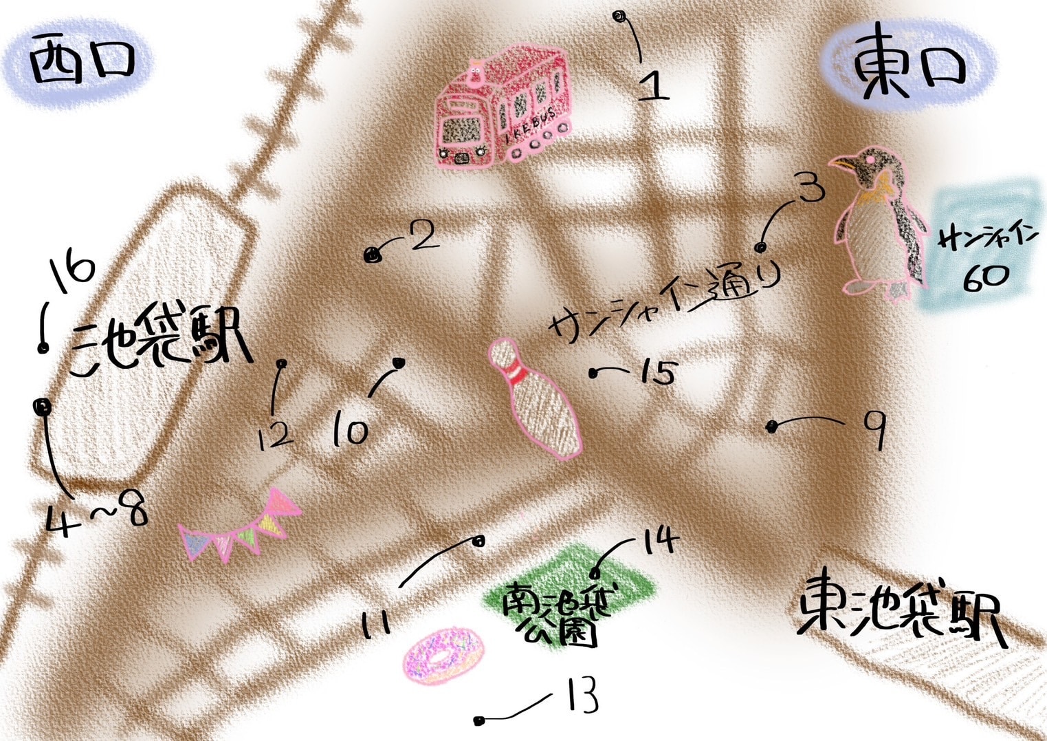 池袋MAP　地図