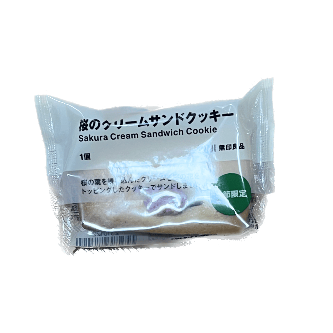 無印良品　桜のクリームサンドクッキー