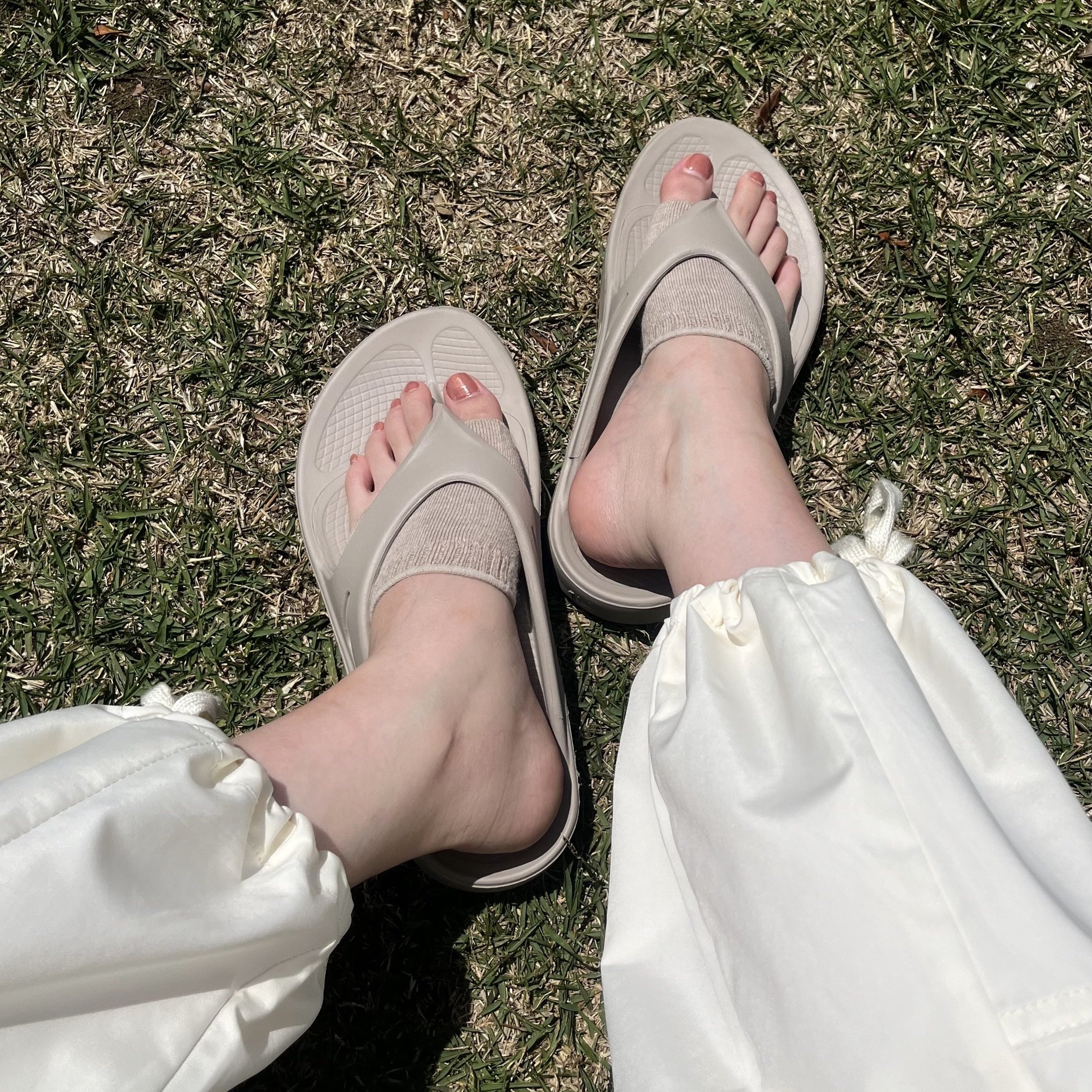 無地指切りトングタイプ /ベージュモク / sizeフリー