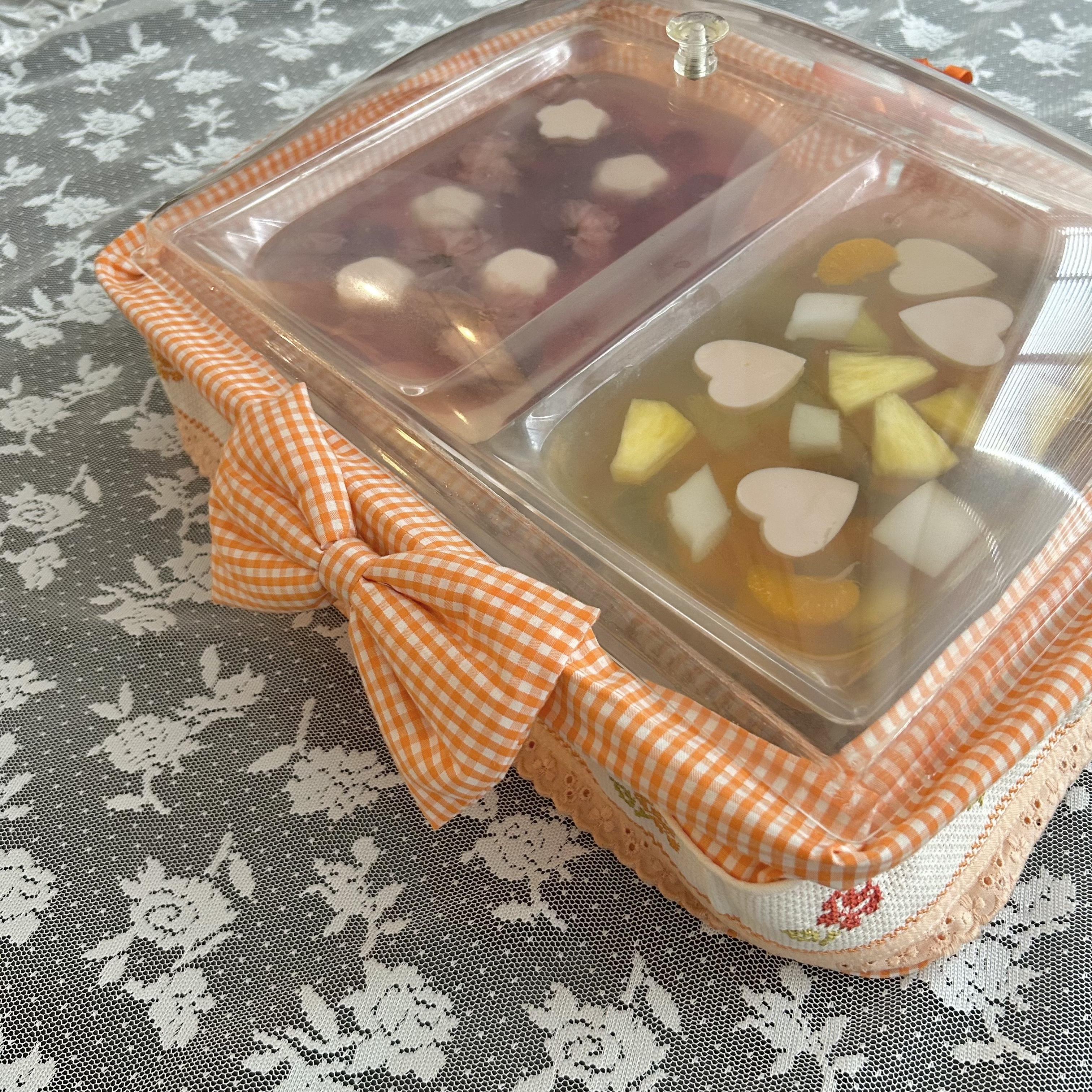 パーティ、手作りお菓子、フルーツゼリー