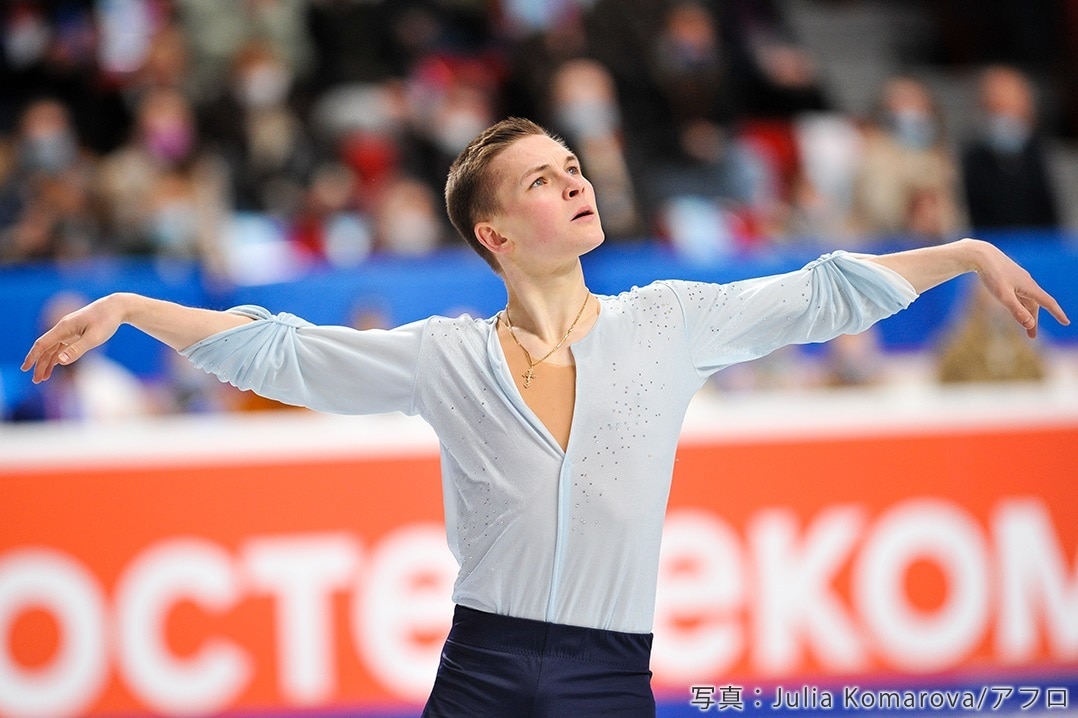 世界選手権2021に出場するフィギュアスケート男子、ロシア代表のミハイル・コリヤダ