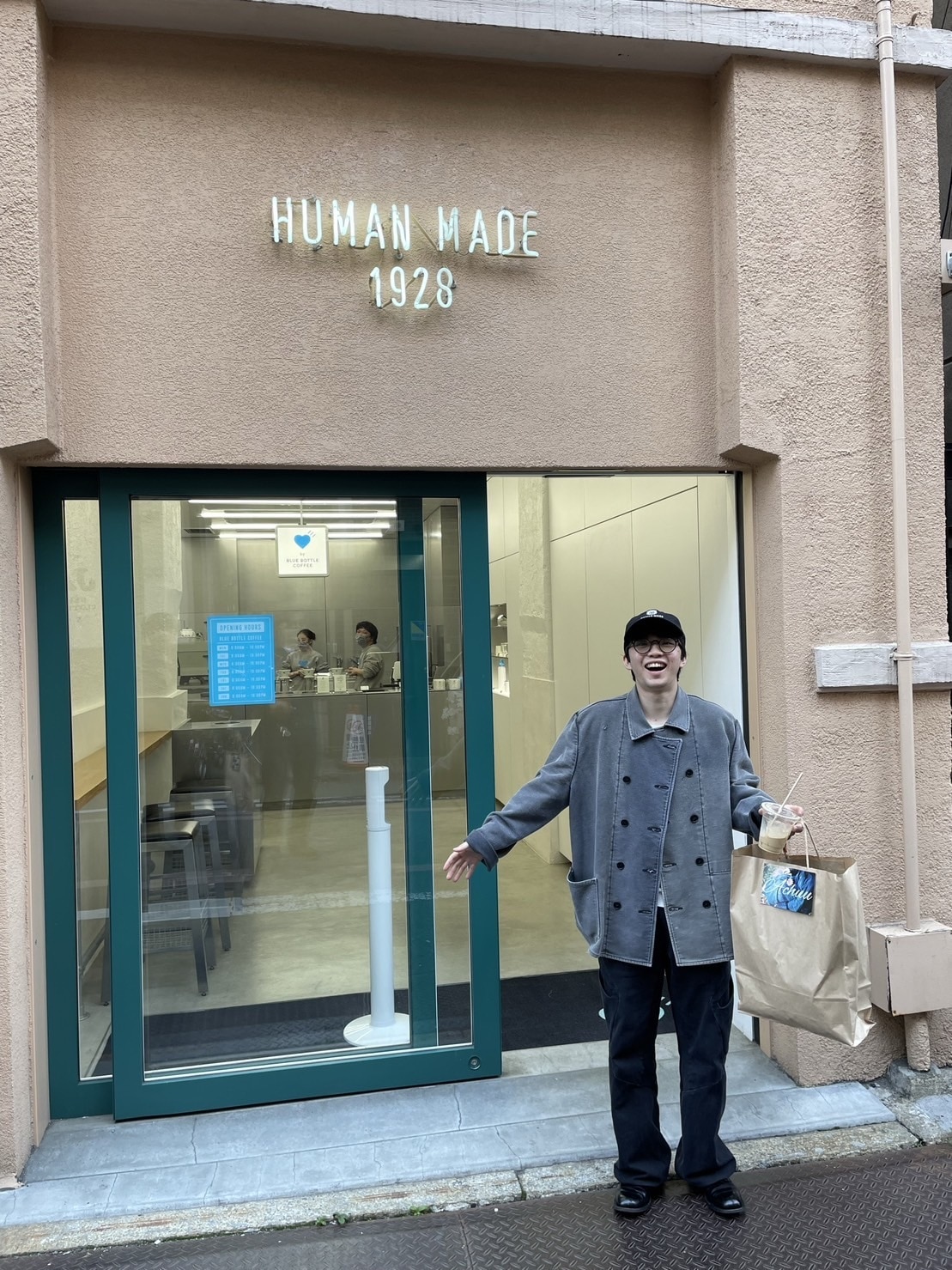 友野一希さんの最新私服コーデ（HUMAN MADEにて）