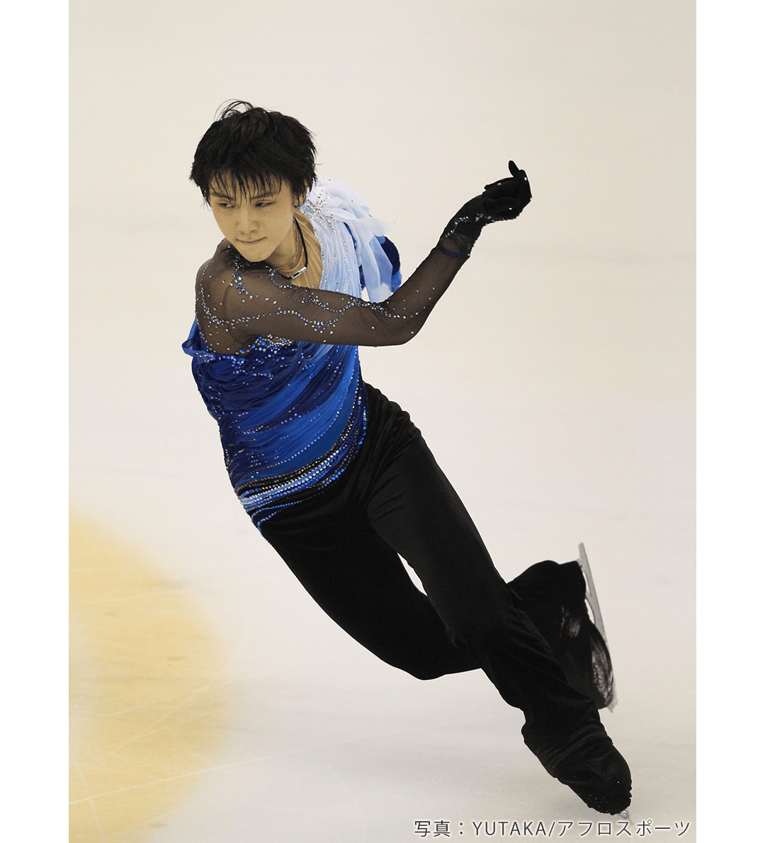 2011年フィギュアスケートグランプリシリーズ中国大会で「悲愴」を演技する羽生結弦選手