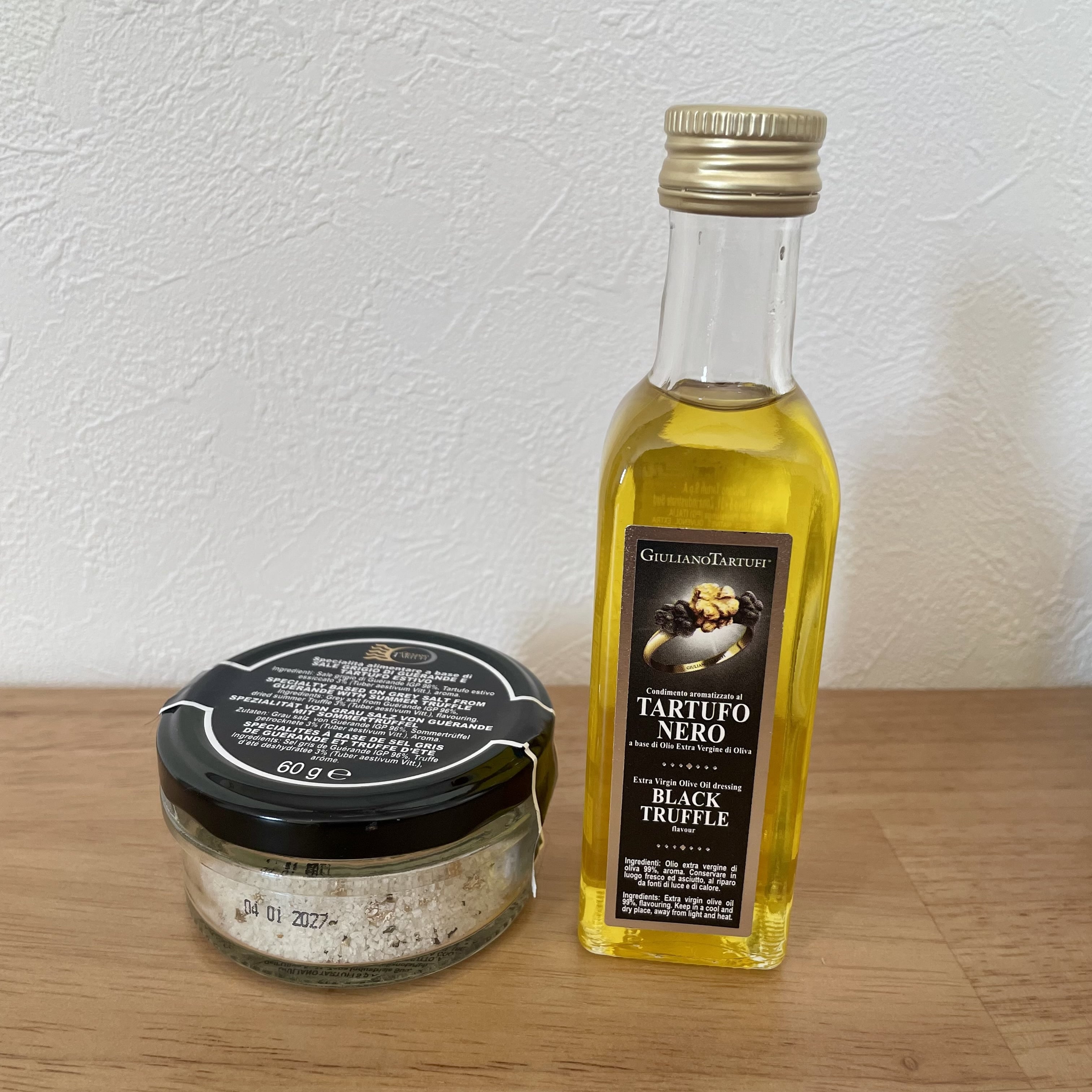 トリュフのオリーブオイル　塩　イタリア