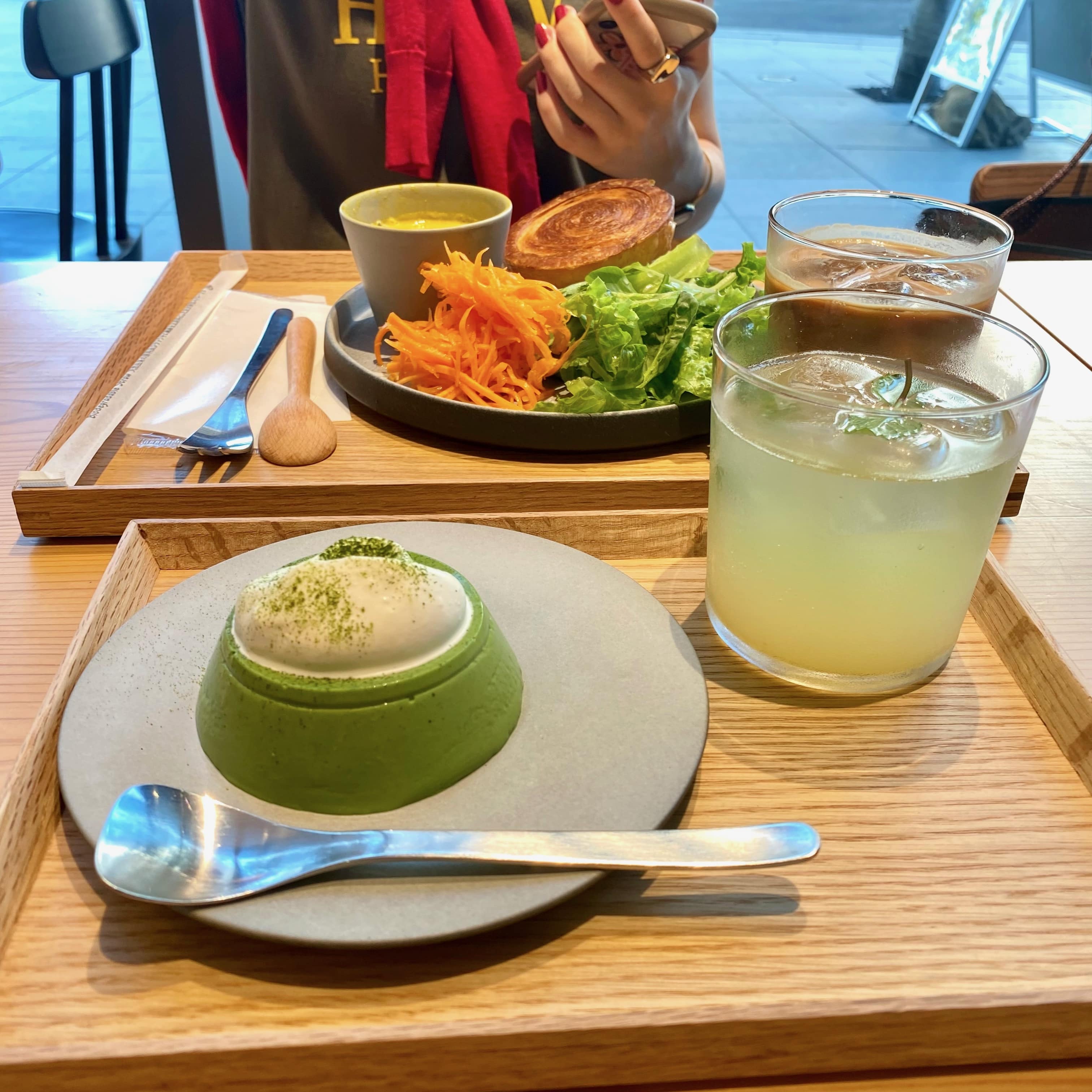 KITASANDO Kissa　抹茶プリン　サークロランチプレート