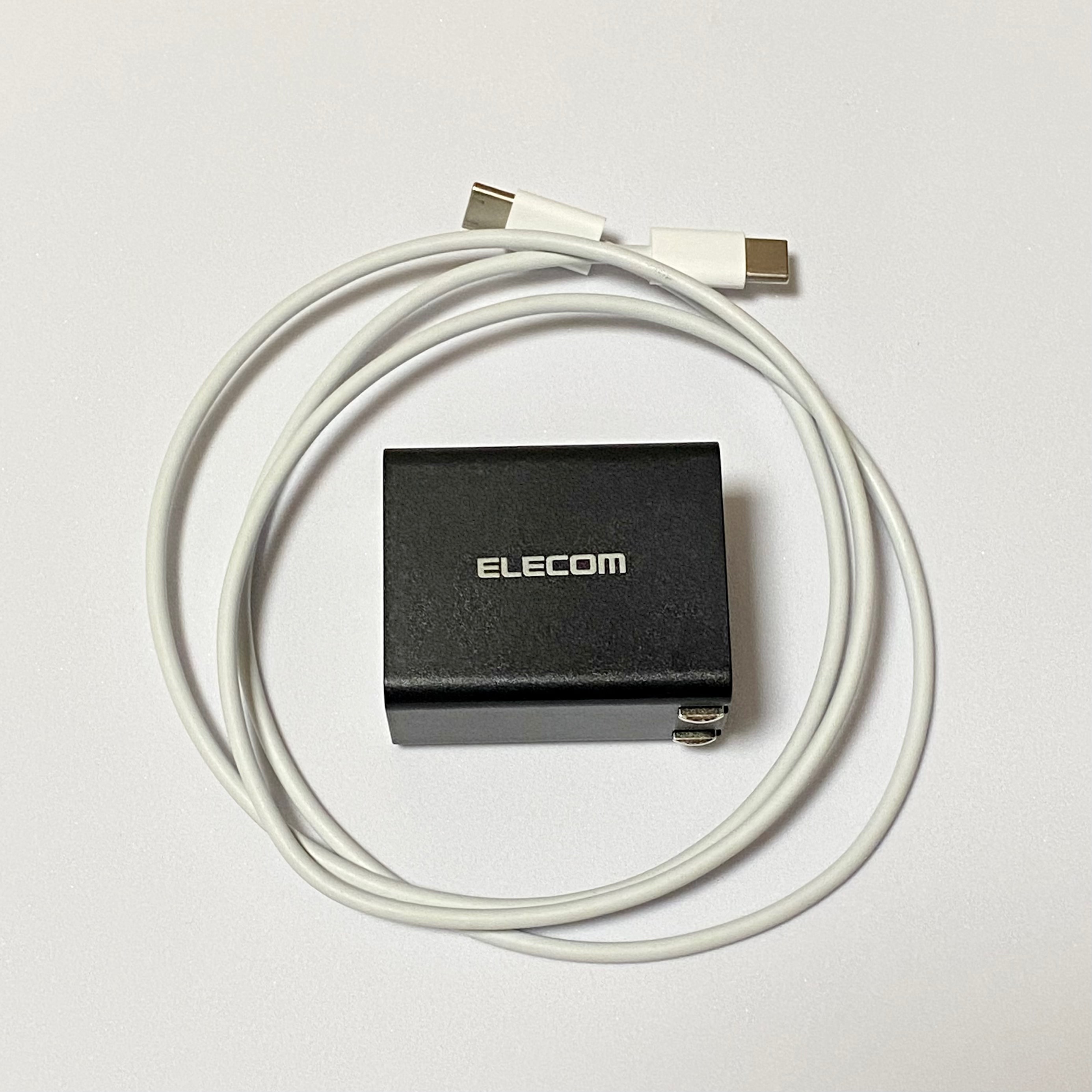 ELECOM ACDC-PD0630BK  GaN 30W Power Delivery ACアダプター BK　アダプター　小型　軽量