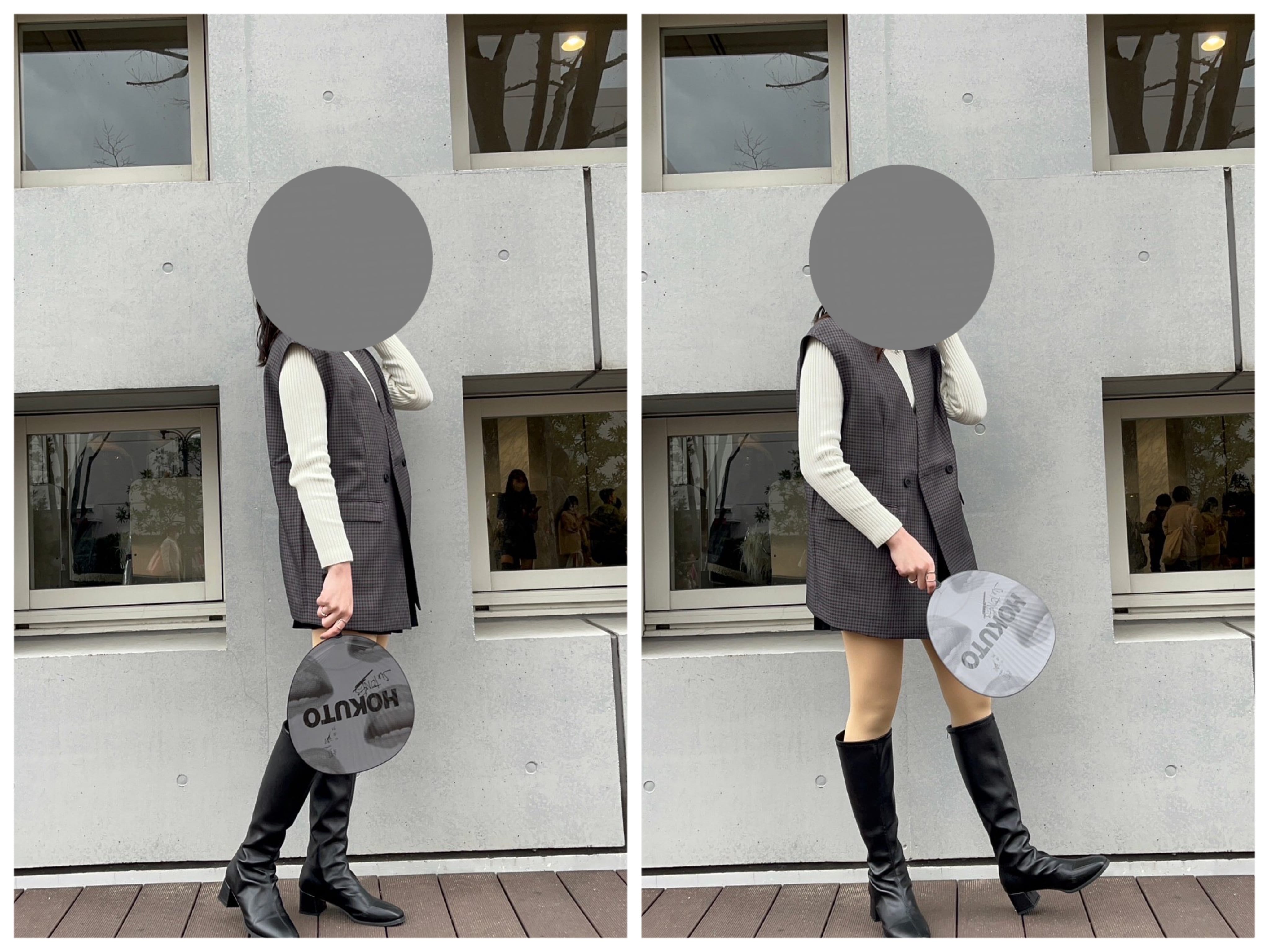 推し活,写真,ポーズ,脚隠し