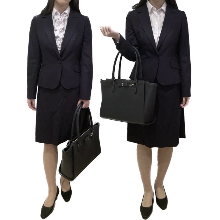 ネイビースーツ　大学生　入学式