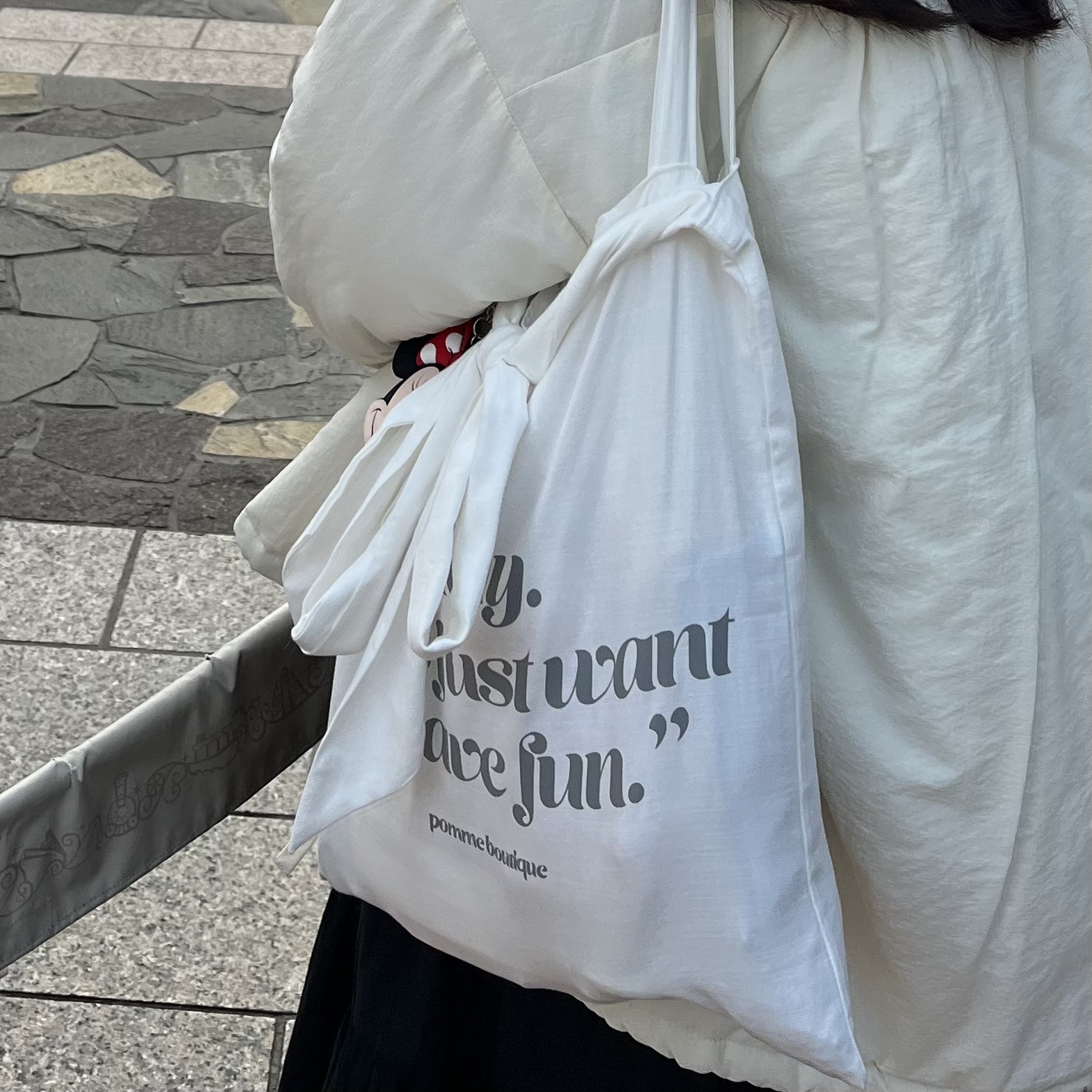 Bibiy.  リボン　トートバッグ