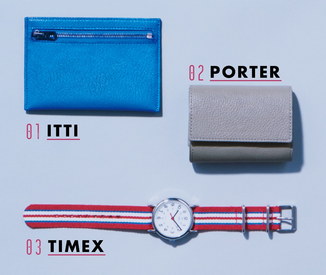 01 ITTI　02 PORTER　03 TIMEX