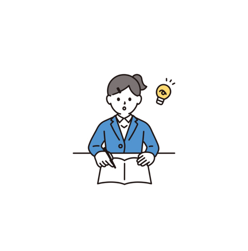 勉強、イラスト