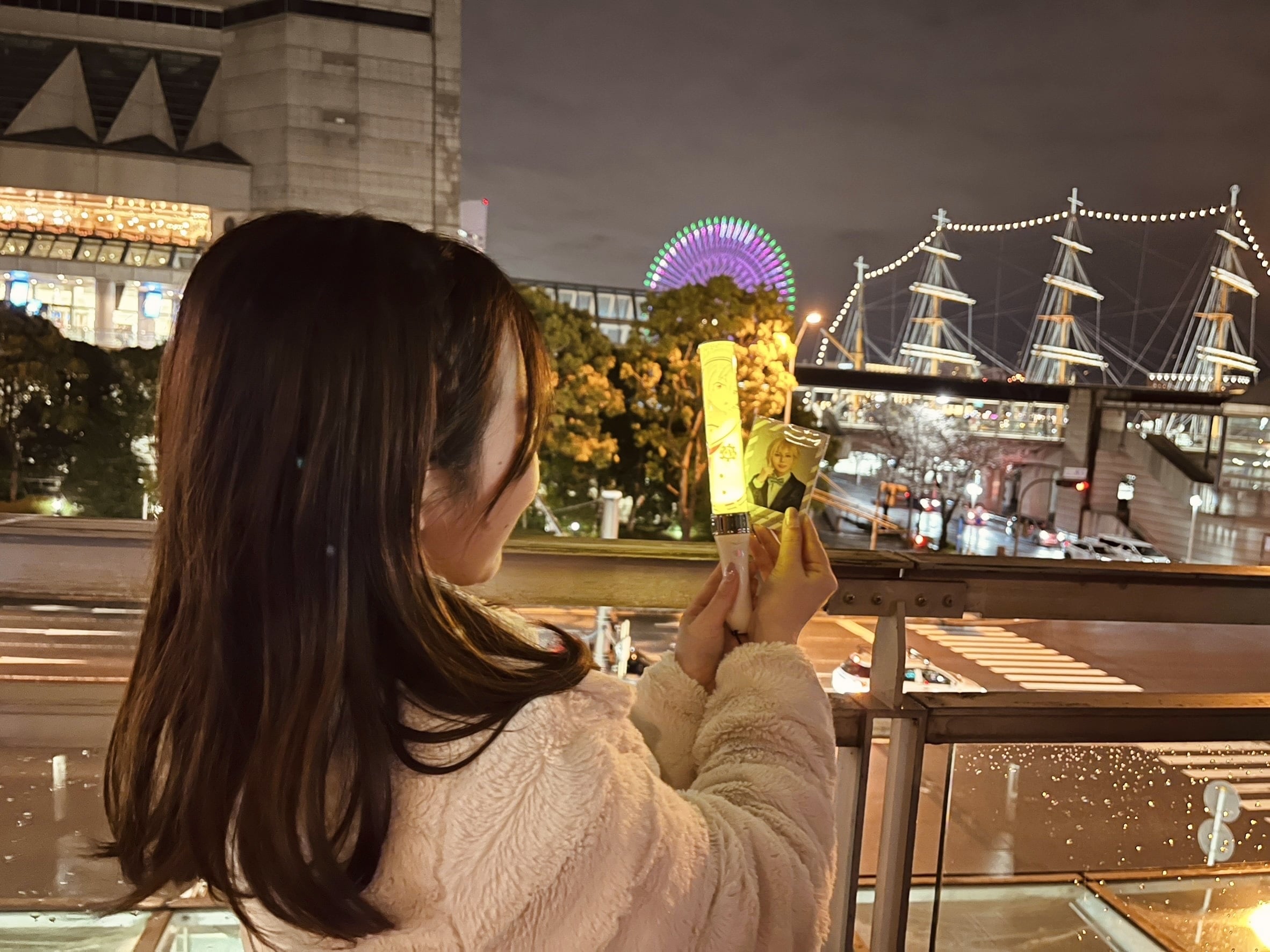 横浜の夜景　仁兎なずなのペンライト