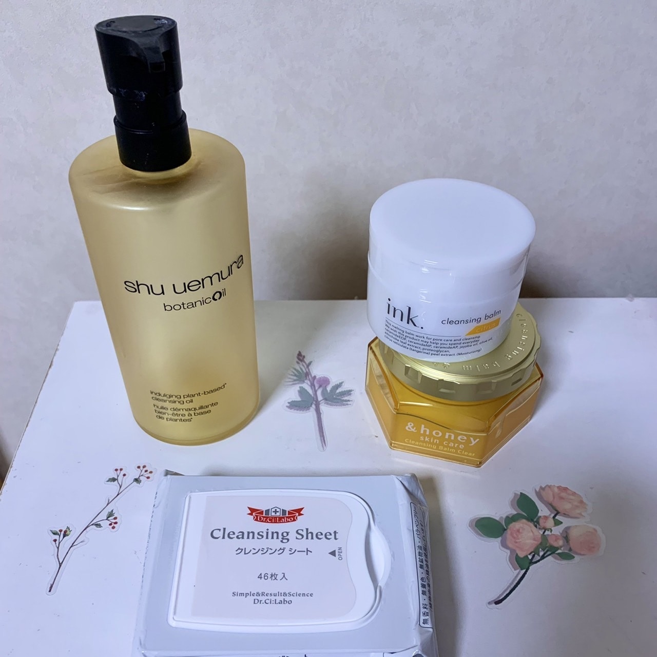 クレンジングオイル　クレンジングバーム　クレンジングシート
