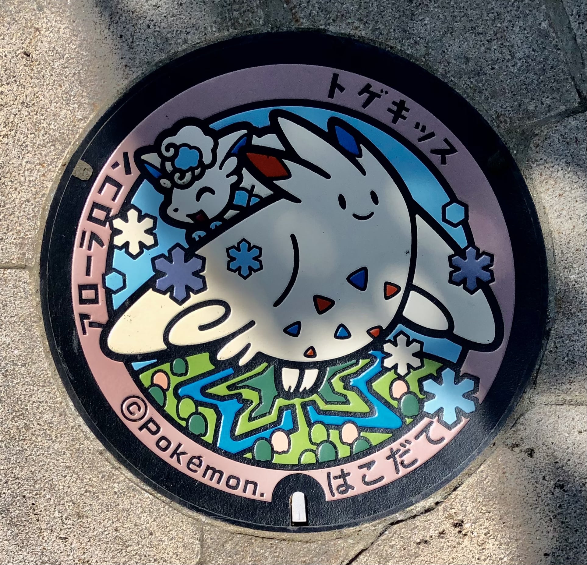 マンホール蓋　ポケモン