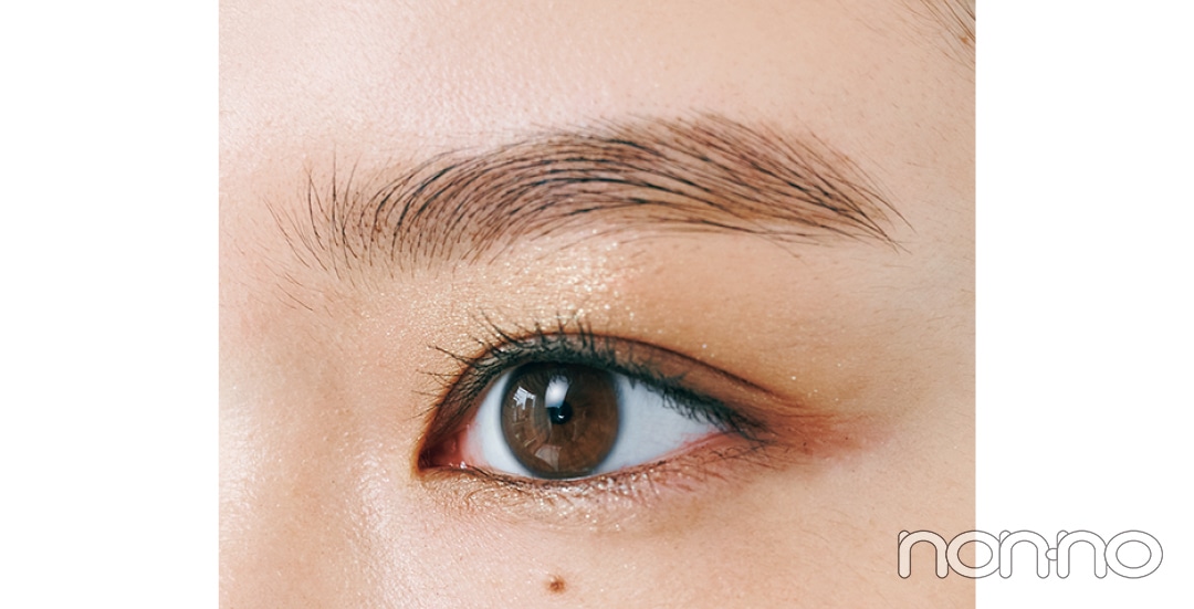 岡本夏美のニュアンス盛れる眉のつくりかたプロセスカット1-3