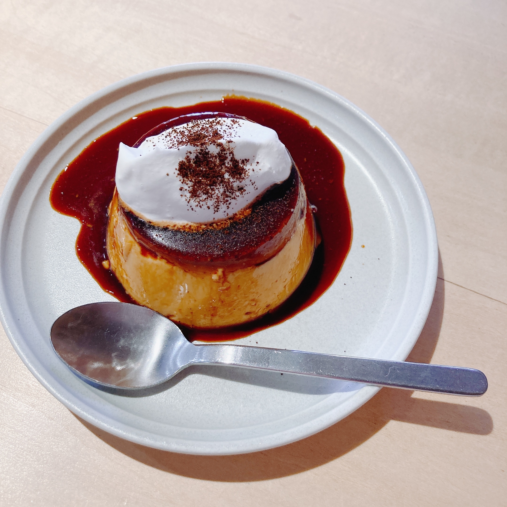 西千葉　カフェ　「feel free coffee」　手作りプリン