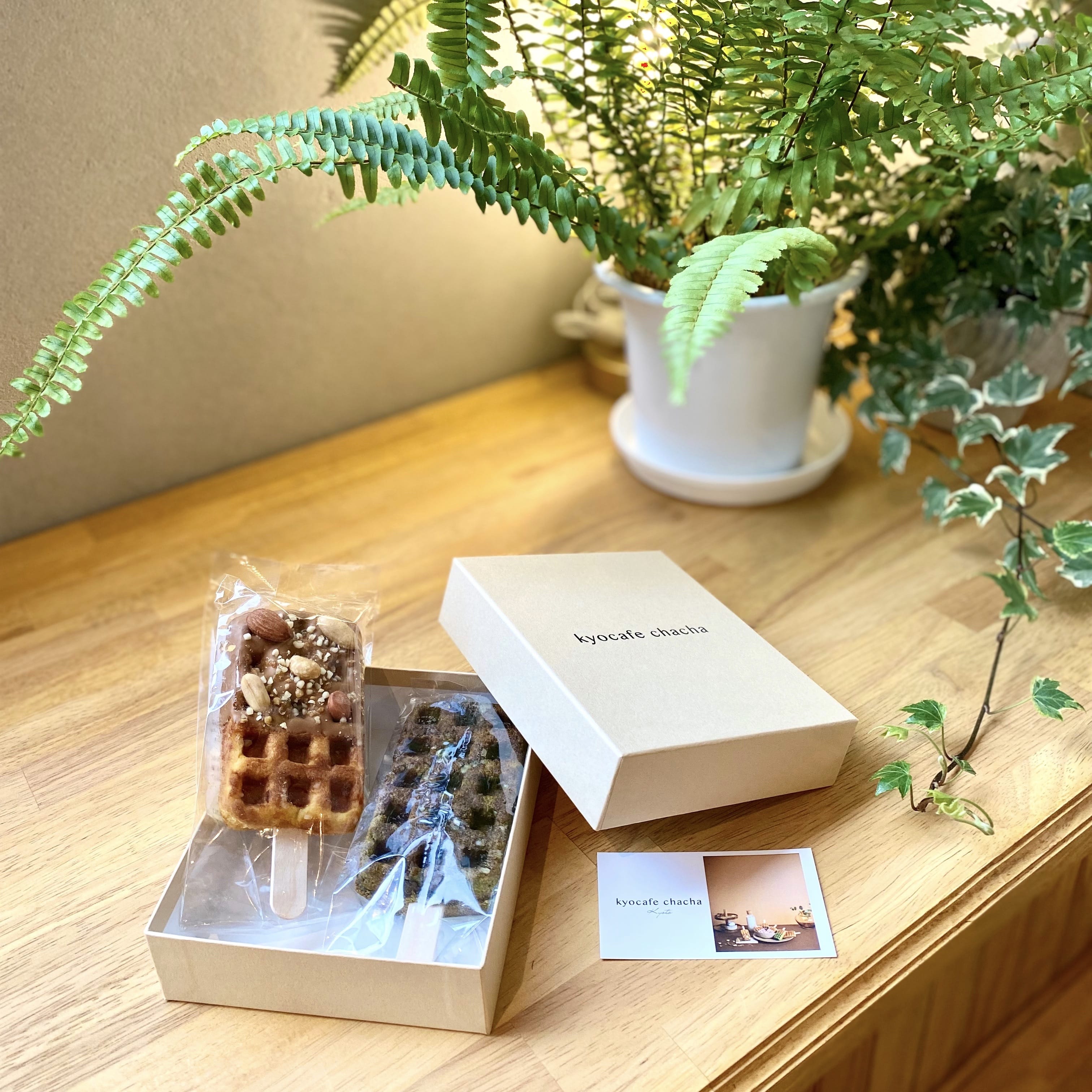 kyocafe chacha　ワッフル　テイクアウト