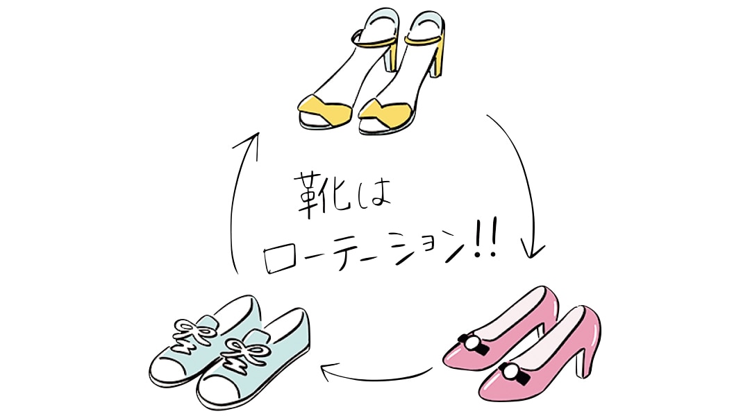 靴は毎日ローテーションさせる