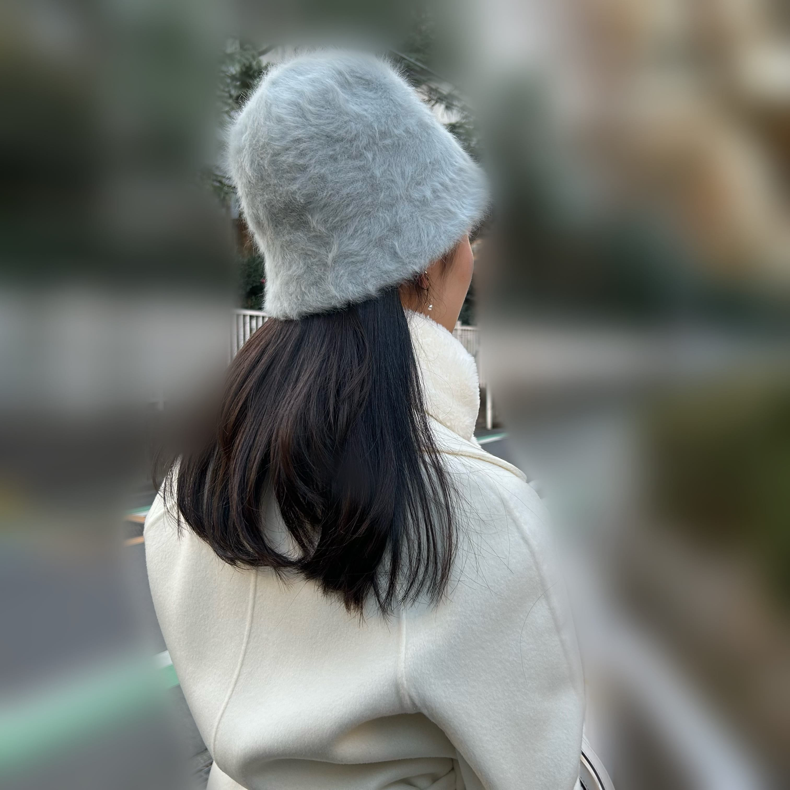 SNIDEL、バケットハット、冬コーデ