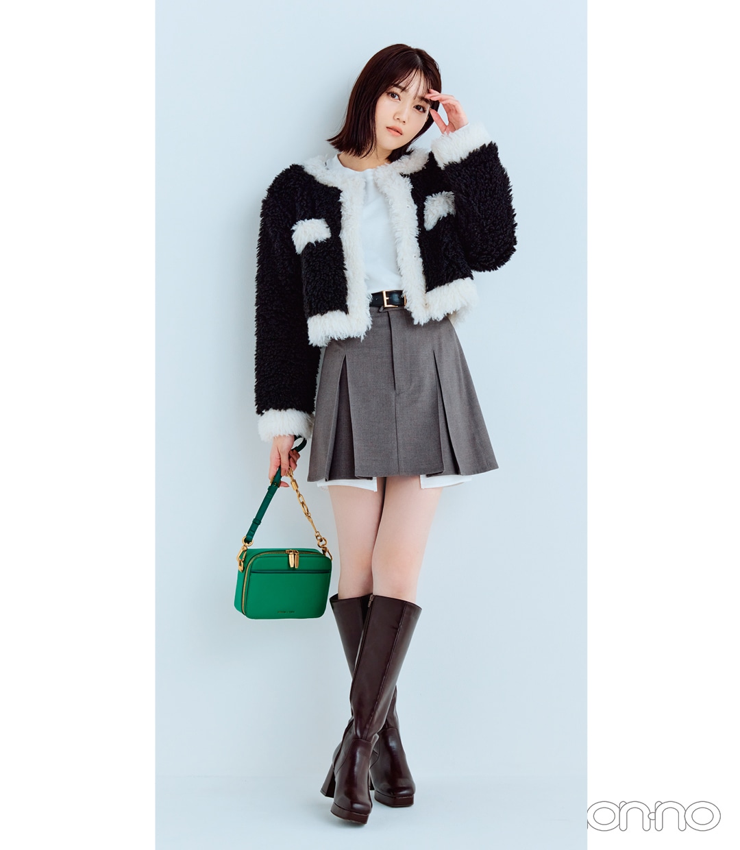 松川菜々花のノンノモデルの冬おしゃれモデルカット6-1