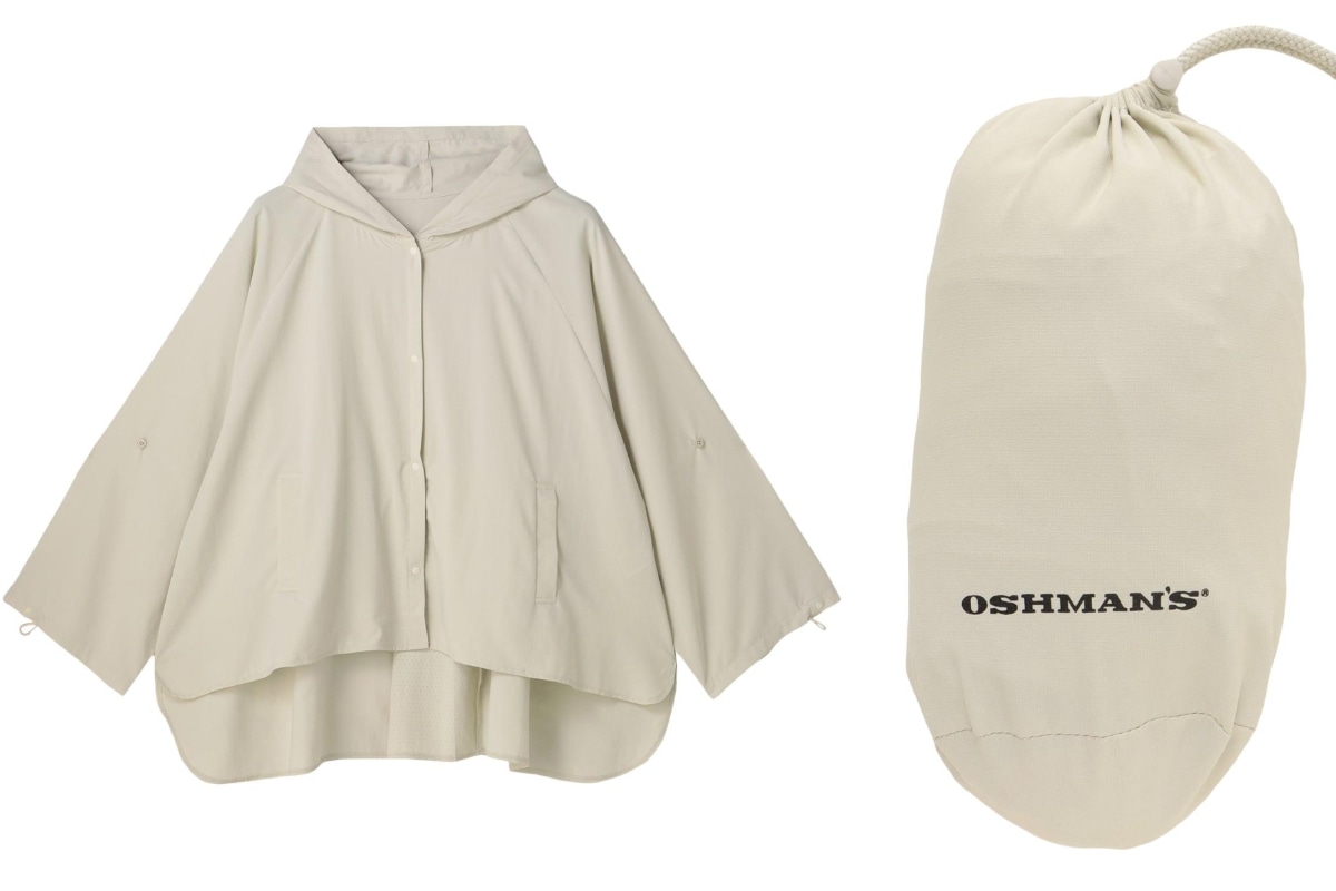最新ひんやりグッズのOSHMAN'SのUV シールドポンチョ