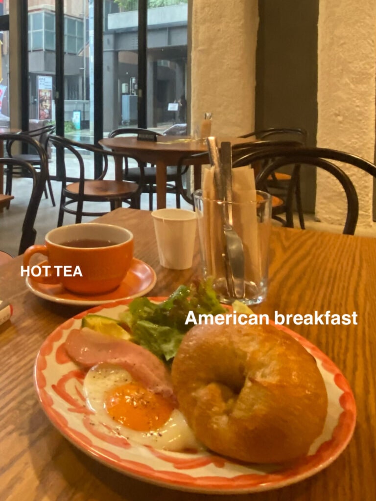 Brooklyn Roasting Shimokitazawaのモーニングメニュー、American breakfast（アメリカンブレックファスト）