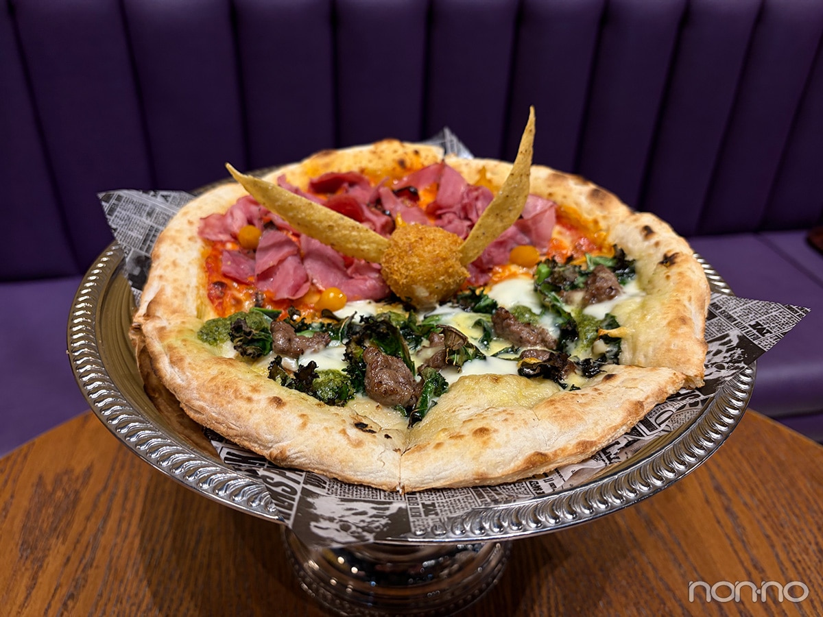 ハリポタおすすめグルメ　クィディッチピザ～グリフィンドールvsスリザリン～