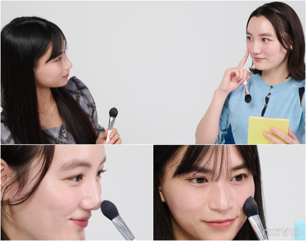 b idolふわほっぺチーク全色レビュー