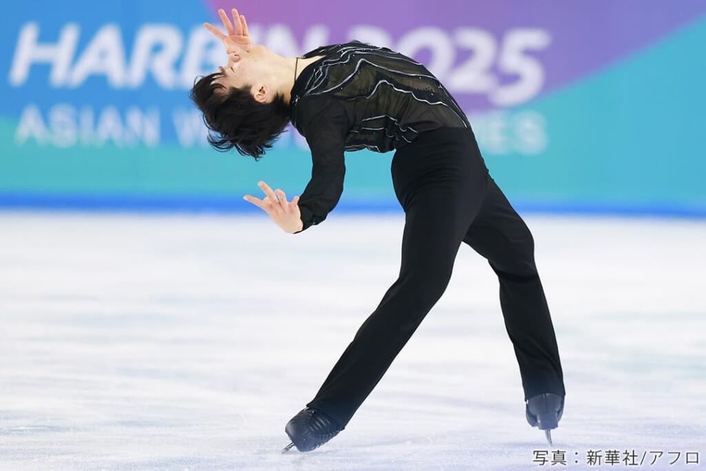 2025年アジア冬季競技大会での鍵山優真選手