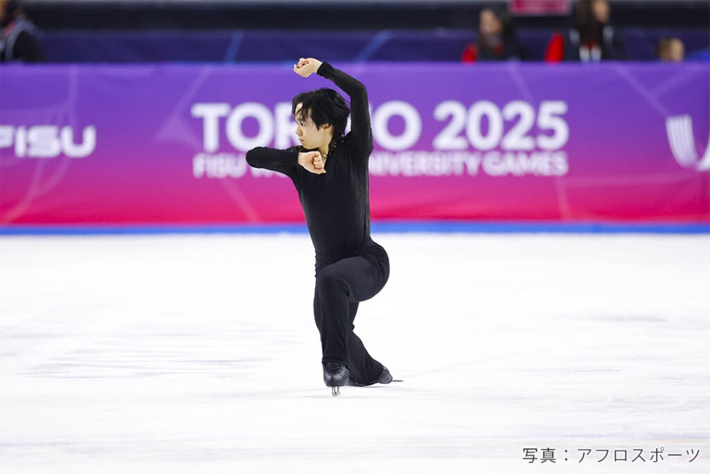 2025年冬季ワールドユニバーシティゲームズでの鍵山優真選手